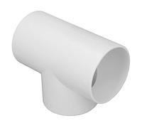 3 Way Duct Connector | Weather Tolerant PVC T Shape Fitting for Round Pipe/Flexible Hose | Continuous Leak - Protected Adapter for Ventilation Fans & Dryer Vents (4 Inch)