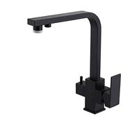 3 Way Kitchen Taps Filter Sink Mixer Tap Brass Hot and Cold Pure Water Kitchen Sink Faucet Direct Drinking Filtered Faucet-B