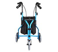 3 Wheel Rollator Walker All Terrain 8" Wheels Includes Bag Foldable Aluminum Rollator Walker