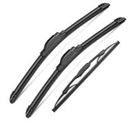 3 Wipers Set for BMW X5 1999-2016, Mitsubishi Eclipse 1995-1999, Windshield Wiper Blades Original Equipment Replacement Front and Rear- 24"/22"/18T" (Pack of 3) J- HOOK