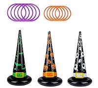 3 Witches, 10 Rings, 2-in-1 Ring Toss Game Set, para Niños y Adultos, Juego de Deportes Juego al Aire Libre, Cumpleaños, Juego Lanzamiento Fiesta, Regalos