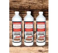 3 x 1 Litros Madera Sólida Vivificador de Teca Bankirai Limpiador Color Intensificar Gris Mueble Sillas Banco Valla Cerca Jardín Mesa Cuidado Mantener Limpiar Sättigen Anti- Entgrauer cleanprince