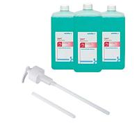 3 x 1000 ml Eurofl. Schülke S&M® Loción de lavado loción de limpieza jabón líquido loción + bomba dosificadora