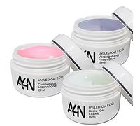 3 x 15 ml gel para diseño de uñas UV/LED juegos de gel de uñas de gel para modelar las uñas Babyboomer Camuflaje Gel (3 unidades de camuflaje mica set) (juego básico de 3)