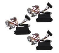 3 x 2 bandas Active Bass Guitar EQ Equalizer Preamp Circuit Pickup Negro