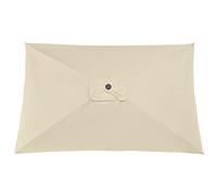 æ- 3 x 2 m guarda-chuva retangular de pátio de substituição toldo mercado guarda-chuva de substituição superior cobertura de guarda-chuva ao ar livre, Verde, bege, caqui, cinzento, preto, 3 x 2 M