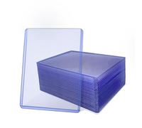 3" x 4" toploader, 24 protector cartas pokemon, Fundas protectoras premium para todos los TCG y cartas coleccionables. (azul)