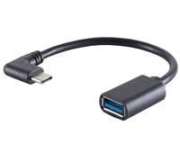 3 x Adaptador USB-C, Conector USB-A, 3.0, OTG, 90°, PVC