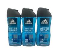 '3 x Adidas Men gel de ducha "After Sport 3 in1 - Cuerpo, Hair & cara - 250 ml