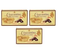 3 x Alberti Strega Croccantino al Cioccolato Strega Croccante alle nocciole ricoperto di cioccolato fondente crujiente con avellanas cubiertas de chocolate negro 300 g sin gluten