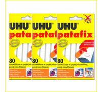 3 x almohadillas de pegamento UHU Patafix - blanco reutilizable extraíble - p...