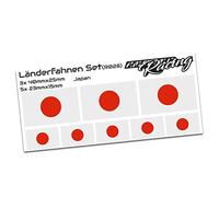 3 x Bandera Japón RC Car Auto Pegatinas Moto Bicicleta de diseño