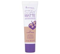 3 x Base de maquillaje l quida en mousse Stay Matte de Rimmel London 30 ml - 201 Classic Beige