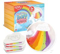 3 x bombas de baño de arco iris de nubes grandes de Zimpli Kids, bombas de baño de efectos especiales para niños, regalo de cumpleaños perfecto para niños, apto para veganos y libre de crueldad
