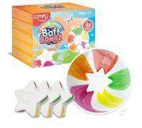 3 x Bombas de baño de Estrellas Grandes de Zimpli Kids, Bombas de baño de Efecto Especial para niños, Regalo de cumpleaños para niños y niñas, Apto para Veganos y Libre de crueldad