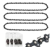 3 x Cadena de motosierra 35 cm 3/8" LP 52 eslabones 1,1 mm - Cadena de repuesto de 14 pulgadas para motosierra inalámbrica, compatible con Makita DUC353, Einhell GP-LC 36/35 Li, Bosch, Husqvarna