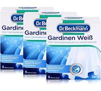 3 x cortinas Dr. Beckmann blanco 120 g - intenso Blanco & fibra fresca