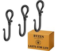 3 x decorativo Laguna gancho colgador de hierro abrigo, sombrero, toalla soporte, casa organizada, accesorios de baño hecho a mano por rtzen-décor