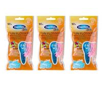 3 x DenTek Fun Flosser Kids para niños con sabor a frutas silvestres