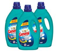 3 x detergente líquido General Universal 5 en 1 para lavadora 60 lavados - 3 botellas de 2,7 L cada uno