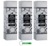 3 x Difusor de almizcle blanco Tesori D´Oriente para varillas, ambientador con varillas de 200 ml + llavero Beni Culinari gratis