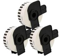 3 x DK-22210 29mm x 30.48m Etiquetas continuas Compatible con Brother P-Touch QL-500 QL-500A QL-550 QL-560 QL-570 QL-700 QL-710W QL-720NW QL-800 QL-810W QL-820NWB QL-1050 QL-1060N QL-1100 QL-1110NWB