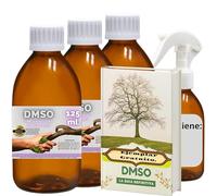 3 X DMSO 125 ml. 99,9% Pureza Con Gotero | Dimetilsulfóxido | Regalo Frasco125ml + Difusor + Vasito Dosificador | Frascos Ámbar de Laboratorio | Ahora con La Guia Definitiva del DMSO de REGALO