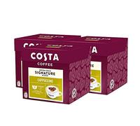 3 x Dolce Gusto Costa Compatible con Cappuccino 16 cápsulas (total 48 vainas, 24 bebidas)
