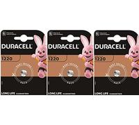 3 x Duracell 1220 (3 blísteres de 1 batería) 3 pilas (CR1220)