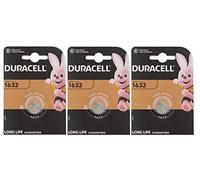 3 x Duracell 1632 Lithium (3 blísters de 1 batería) 3 pilas