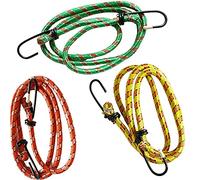 3 x elástica 100 cm equipaje Bungee Golf Cable Cuerda Correas Ganchos Elástico Corbata Coche Bike