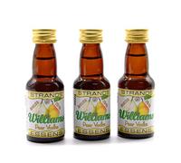 3 x Esencia de Vodka de Pera Williams 25 ml - Quality Essences, Sin Alcohol