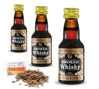 3 x Esencia Smoked Whisky Black 25ml - Aroma Sin Alcohol Para 2,25L - Aroma Premium De Licor