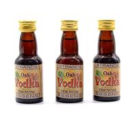 3 x Esencia Vodka Roble 25ml - Aroma Envejecido con Notas Amaderadas, No Contiene Alcohol