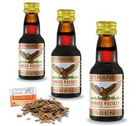 3 x Esencia Whisky Famous Style 25ml - Aroma Sin Alcohol Para 2,25L - Aroma Premium De Licor