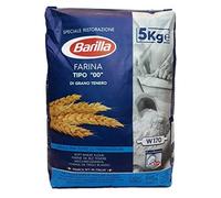 Barilla Harina de 0,0 cm 5 kg perfecta para pizza, pan y pasteles de horneado