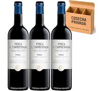 3 x Finca El Empecinado Roble - Vino Tinto Ribera del Duero - 100% Tempranillo - 6 Meses en Barrica - Envío 24h - Botella 75 cl - (3 Bot, Tinto)