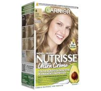 3 x GARNIER Nutrisse Ultra Crème Sin Siliconas Coloración Permanente Nutritiva 8.0 RUBIO CLARO