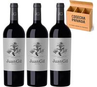 3 x Juan Gil Plata - Envío 24H - Jumilla - Vino Regalo - Cosecha Privada (3 x Botella 75 tiqueta Plata)