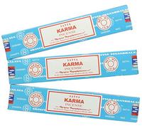 3 x karma paquetes de Satya Nag Champa varillas de incienso - 15 G con recuerdo insignia por ley Effectz