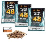 3 x Levadura Alcotec Pure 48 - Mosto Azucarado, Fermentación Rápida en 48 Horas