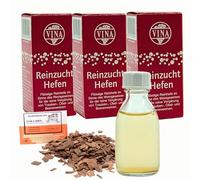 3 x Levadura Líquida VINA 28ml - Para Fermentación de Vinos de Fruta con Aroma a Jerez
