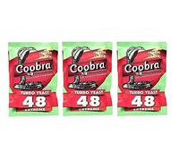 3 x Levadura Turbo Coobra Spirit Yeast 48 Extreme 135g - Fermentación Rápida y Alta Graduación Alcohólica