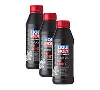 3 x Liqui Moly 1523 Motor Bike Fork Oil Moto de horquilla (5 W Light 500 ml