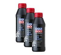 3 x Liqui Moly 1524 Racing Fork aceite de horquilla (vollsynthetisch 15 W Heavy 500 ml