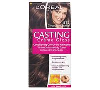 3 x L'Oreal Paris Casting Crema Brillante Acondicionador Color 515 Trufa de chocolate