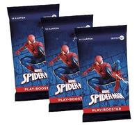 3 x Magic Marvel Spider-Man Play Booster (EN) | Tarjetas en inglés | Spider-Verse Crossover | incluye protección de envío HeartGlobal