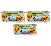 3 x Maíz Bonduelle Mix Maíz e Fagioli Rossi Maíz dulce y crujiente con frijoles rojos (3 x 170 g)
