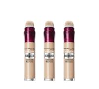 3 x Maybelline, Borrador Corrector Hidratante Multiusos, Tono 02 Nude