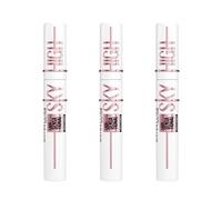 3 x Maybelline Lash Sensational Sky High Primer con Color negro, con Ceramida y Pro-Vitamina B5, para unas pestañas con Longitud sin Límites y más cuidadas